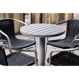 Bolero Cast Iron Table Base Grey