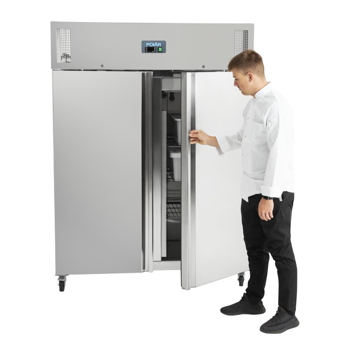 Polar U-Series Upright Double Door Freezer 1300Ltr