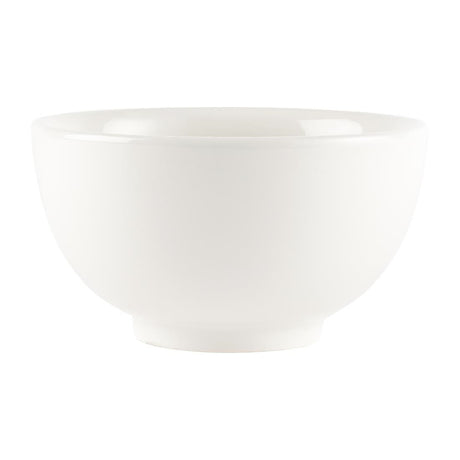 Churchill Plain Whiteware Large Footed Bowls 145mm (6 pack)