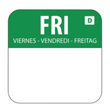 Hygiplas Dissolvable Food Rotation Labels Friday (1000 pack)