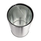 Bolero Bullet Bin with Push Top Stainless Steel 40Ltr