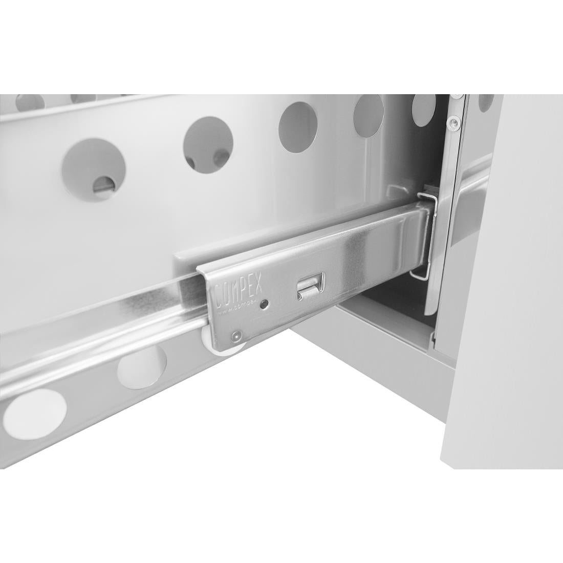 Polar U-Series Double Door and 4 Drawer Counter Fridge 476Ltr