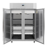 Polar U-Series Energy Efficient Double Door Upright Freezer 1400Ltr