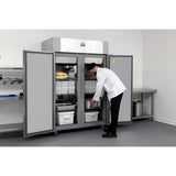 Polar U-Series Energy Efficient Double Door Upright Freezer 1400Ltr