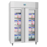 Polar U-Series Energy Efficient Double Glass Door Upright Storage/Display Fridge