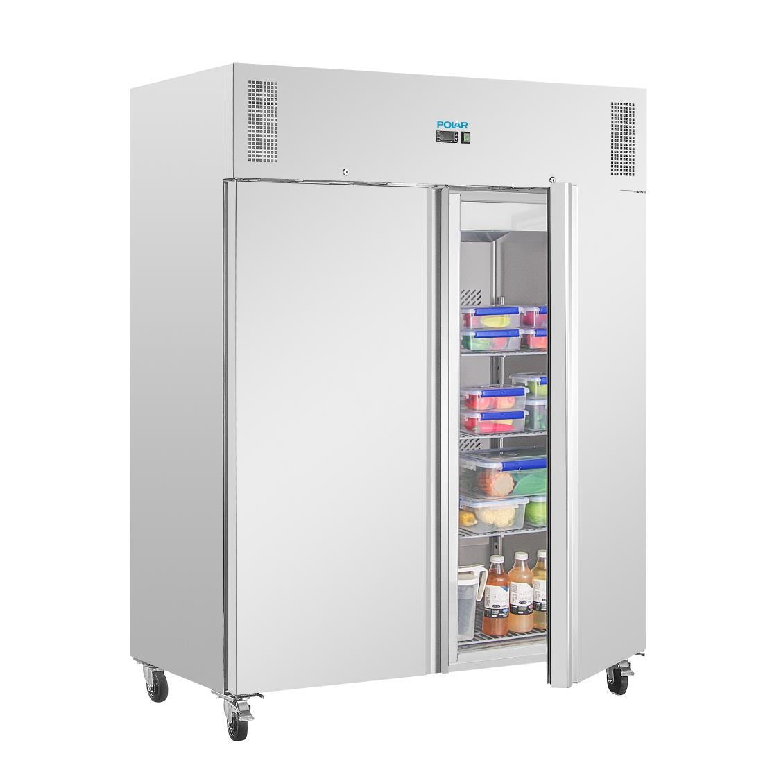 Polar U-Series Double Door Upright Fridge 1300Ltr
