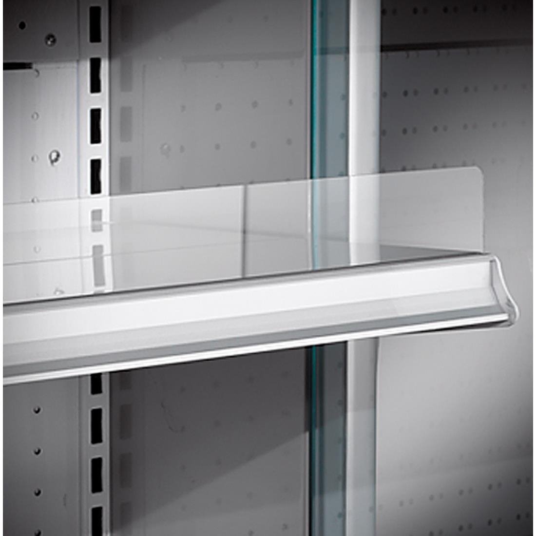 Zoin Silver Multideck Display Stainless Steel Finish with Sliding Doors 1500mm