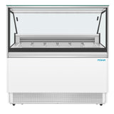 Polar U-Series 6 Pan Ice Cream Serve Over Cabinet Freezer