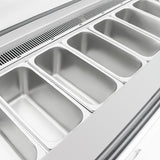 Polar U-Series 6 Pan Ice Cream Serve Over Cabinet Freezer