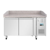 Polar U-Series Double Door Pizza Counter with Granite Top 428Ltr