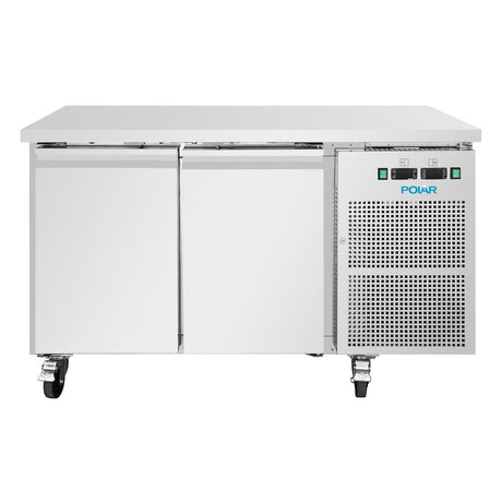 Polar U-Series Double Door Counter Fridge/Freezer 124Ltr