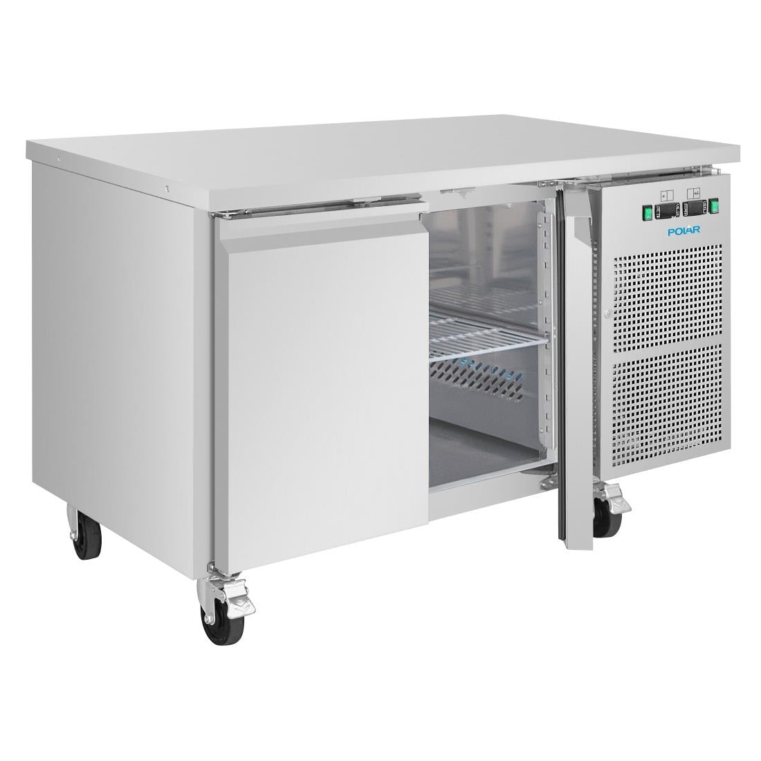 Polar U-Series Double Door Counter Fridge/Freezer 124Ltr