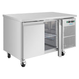 Polar U-Series Double Door Counter Fridge/Freezer 124Ltr