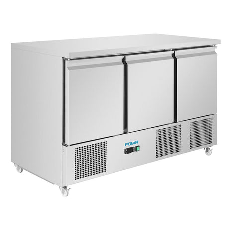 Polar U-Series Ventilated 3 Door Counter Fridge