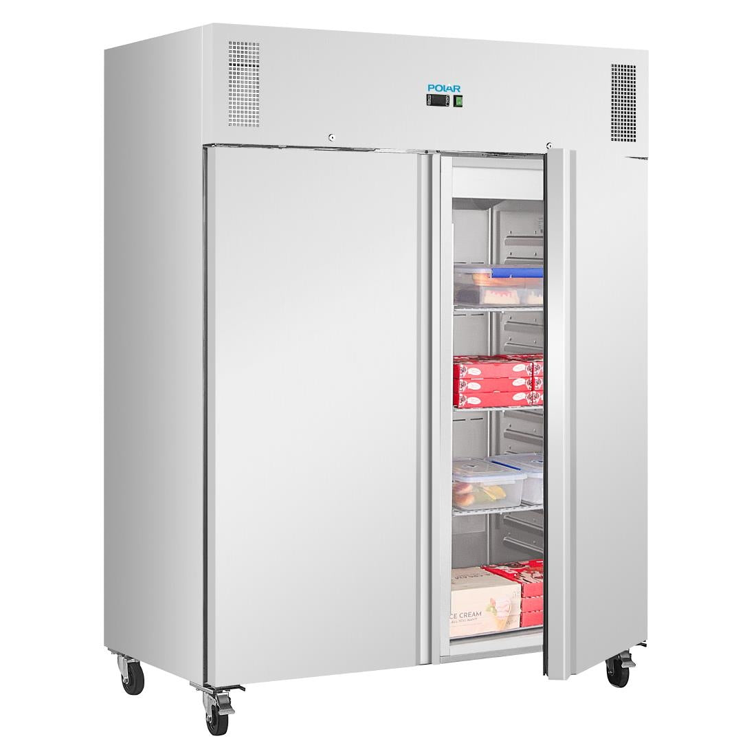 Polar U-Series Upright Double Door Fridge OR Freezer 1300Ltr