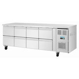 Polar U-Series Eight Drawer Gastronorm Counter Fridge
