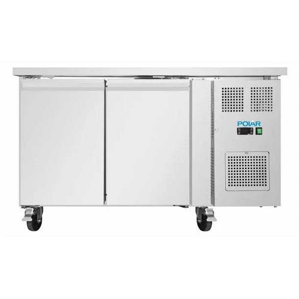Polar U-Series Double Door Slimline Counter Fridge