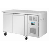 Polar U-Series Double Door Slimline Counter Fridge