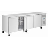 Polar U-Series Four Door Slimline Counter Fridge