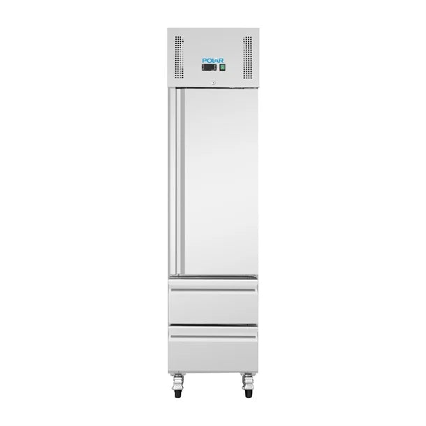 Polar G-Series Single Door & 2 Drawer Slimline GN Cabinet Refrigerator