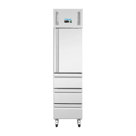 Polar G-Series Single Door & 3 Drawer Slimline GN Cabinet Refrigerator