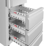 Polar G-Series Single Door & 3 Drawer Slimline GN Cabinet Refrigerator