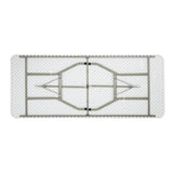 Bolero Rectangular Folding Table 6ft White