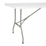 Bolero Rectangular Folding Table 6ft White