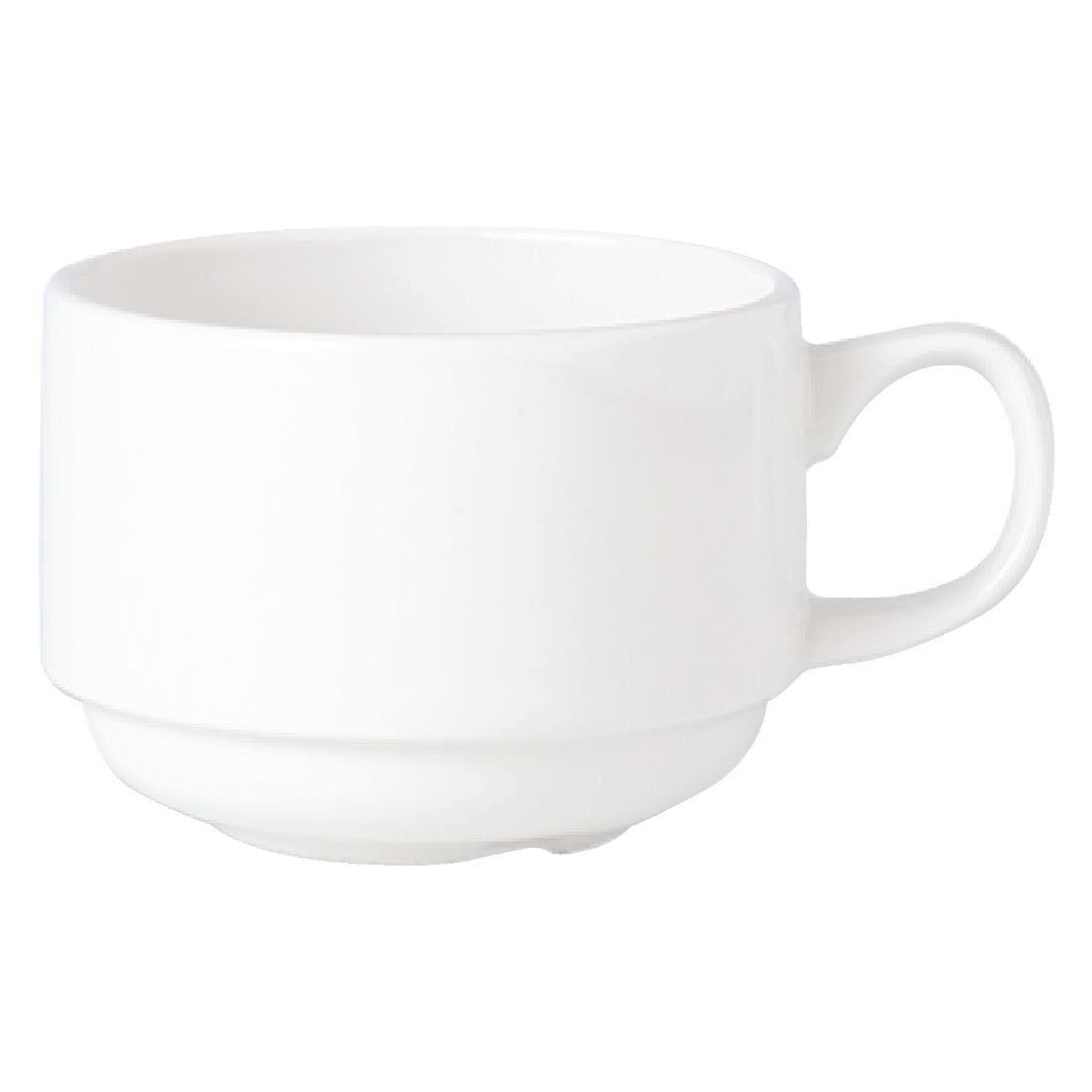 Steelite Simplicity White Stacking Slimline Cups 200ml (36 Pack)