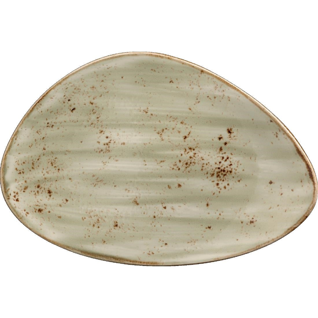 Steelite Craft Green Freestyle Plates 370mm (6 Pack)