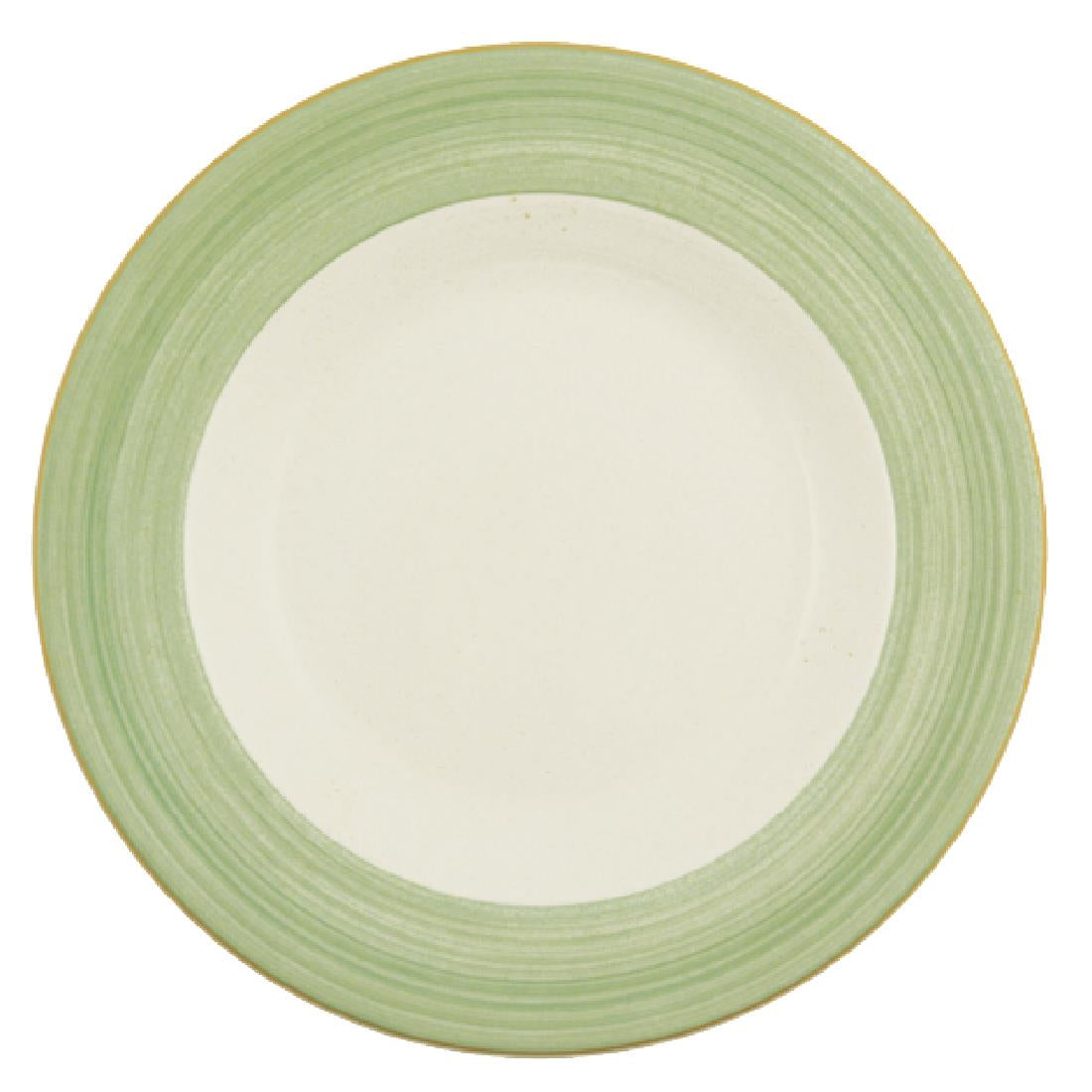 Steelite Rio Green Slimline Plates 230mm (24 Pack)
