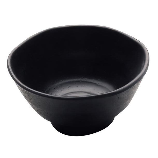 Utopia Zen Melamine Bowls Black 115mm (6 Pack)
