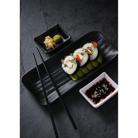 Utopia Zen Melamine Bowls Black 115mm (6 Pack)