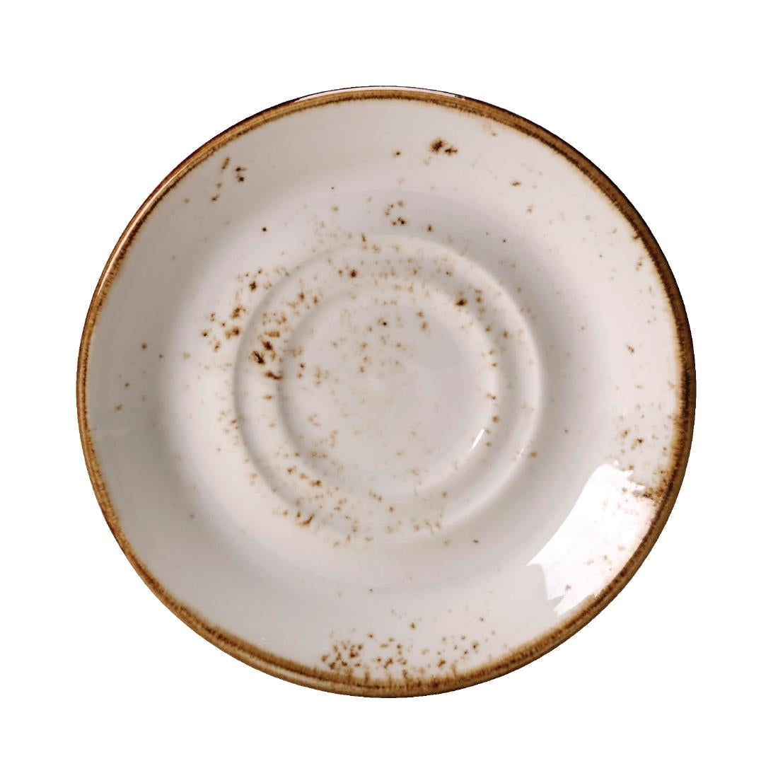Steelite Craft White Stand and Saucer Double Well Large (36 Pack)