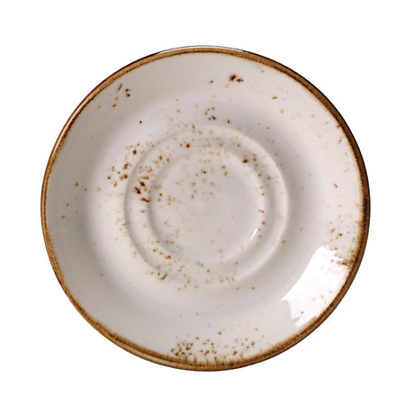 Steelite Craft White Stand and Saucer Double Well Large (36 Pack)