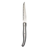 Laguiole Serrated Steak Knife Stainless Steel Handle (6 Pack)