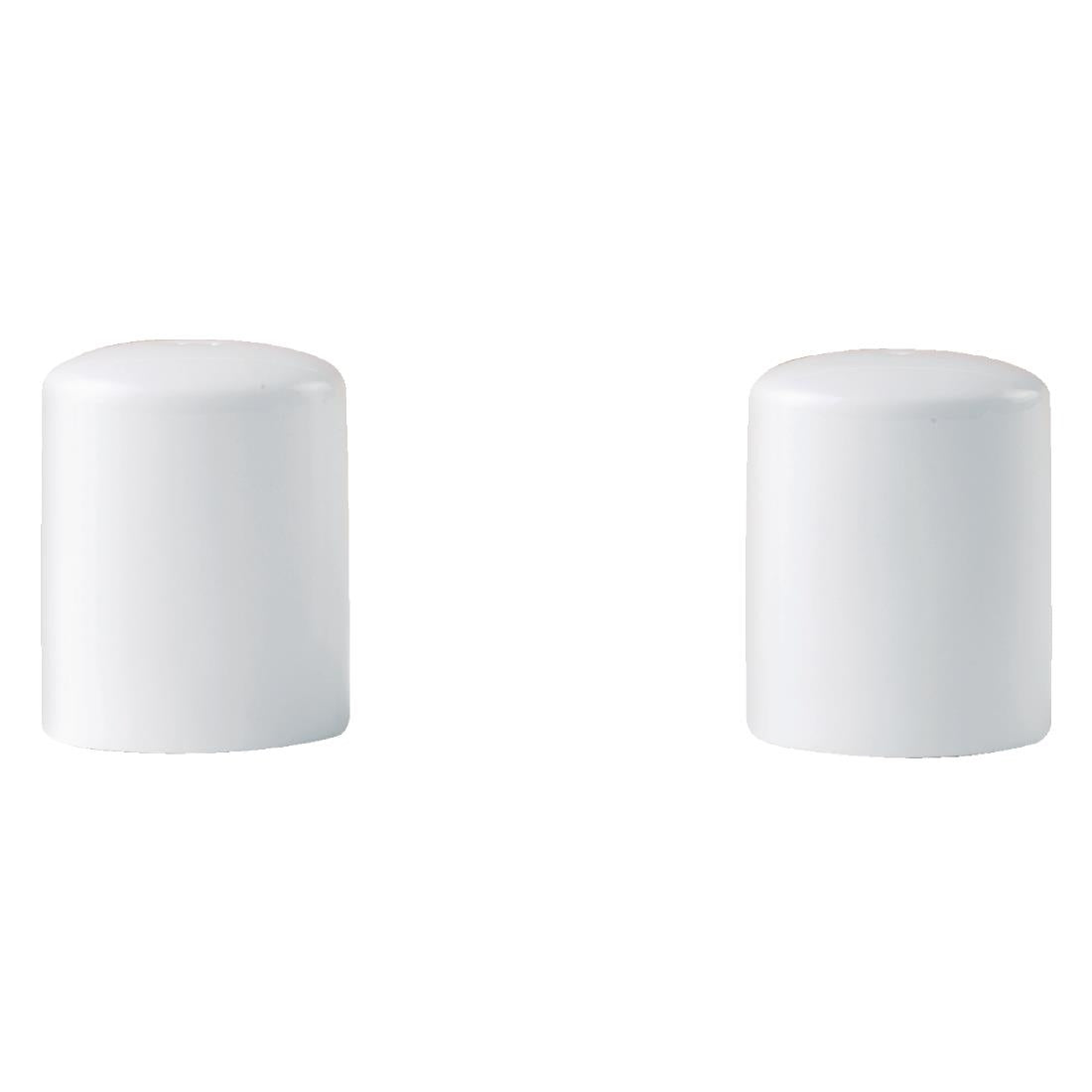 Steelite Monaco White Vogue Pepper Shakers (12 Pack)