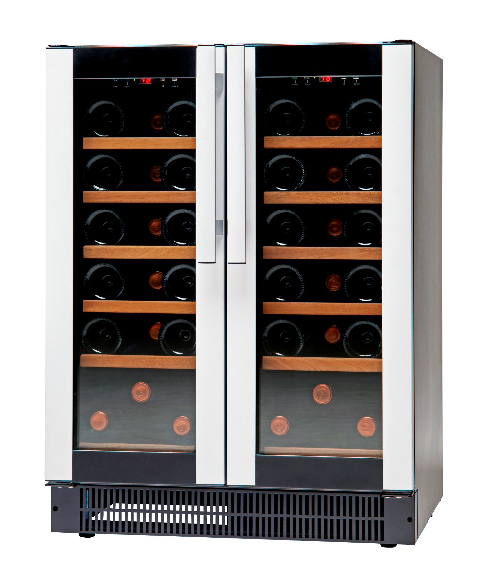 Vestfrost W 38 Glass Single Door Multi-Zone Black Compact Wine Cabinet  38 x 750ml Bottles