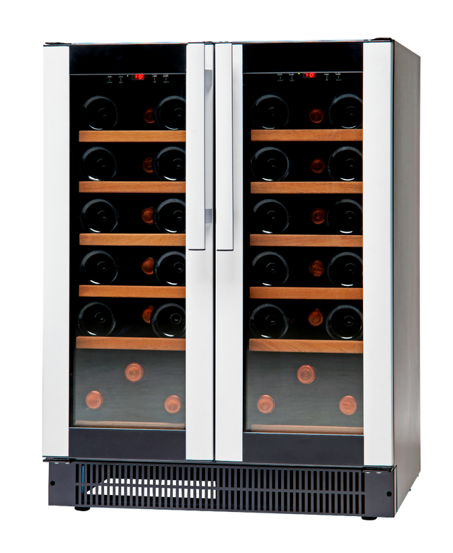 Vestfrost W 38 Glass Single Door Multi-Zone Black Compact Wine Cabinet  38 x 750ml Bottles