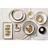 Steelite Charcoal Dapple Oval Coupe Plates 342mm (12 Pack)