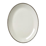 Steelite Charcoal Dapple Oval Coupe Plates 305mm (12 Pack)
