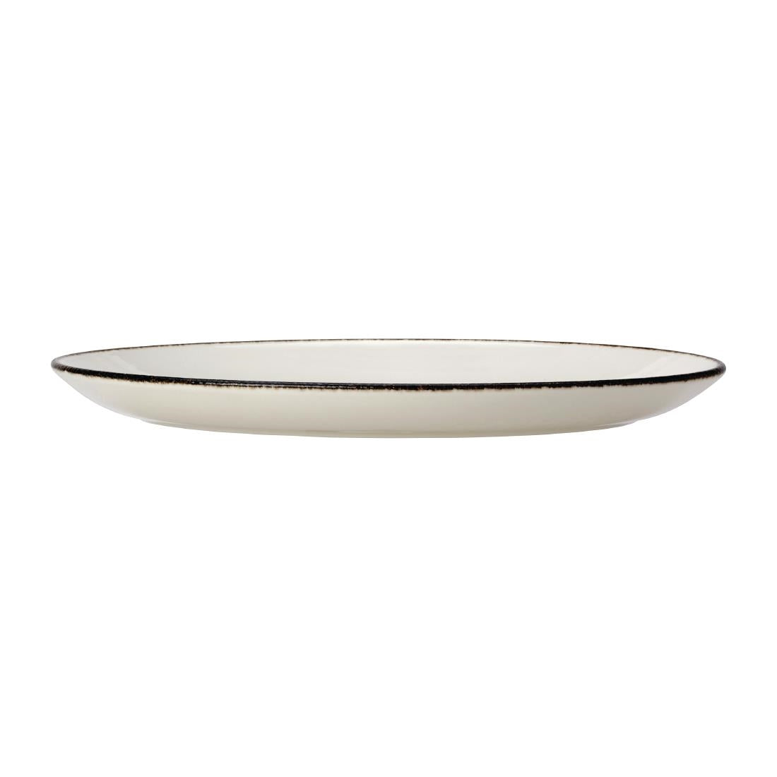 Steelite Charcoal Dapple Oval Coupe Plates 305mm (12 Pack)