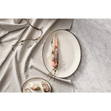 Steelite Charcoal Dapple Oval Coupe Plates 342mm (12 Pack)