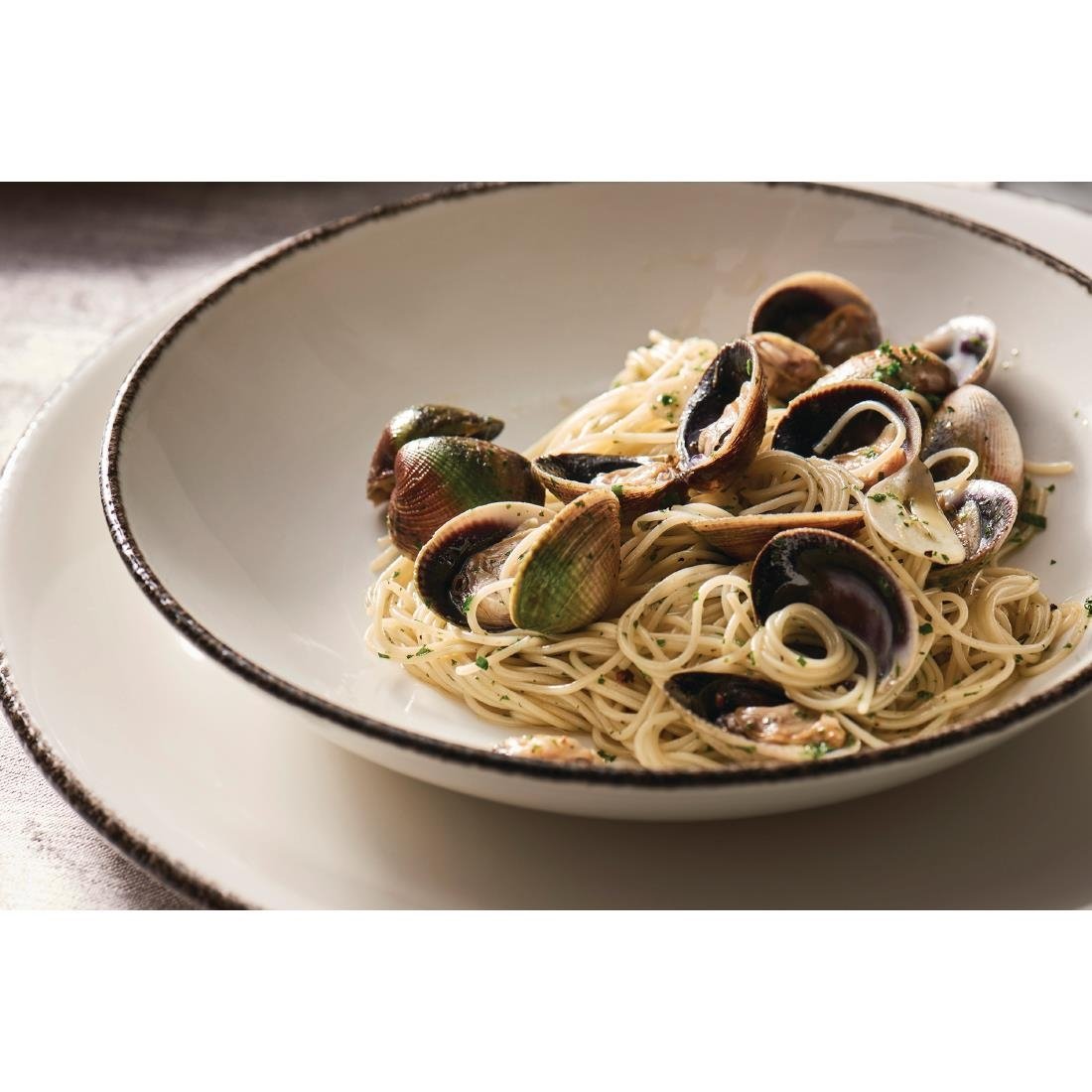 Steelite Charcoal Dapple Coupe Bowls 290mm (6 Pack)