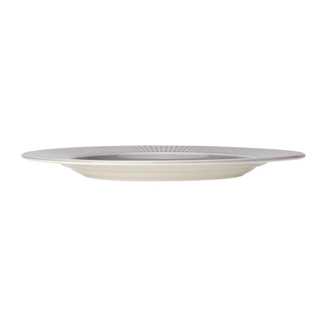 Steelite Willow Mist Gourmet Plates Large Well Grey 285mm (6 Pack)