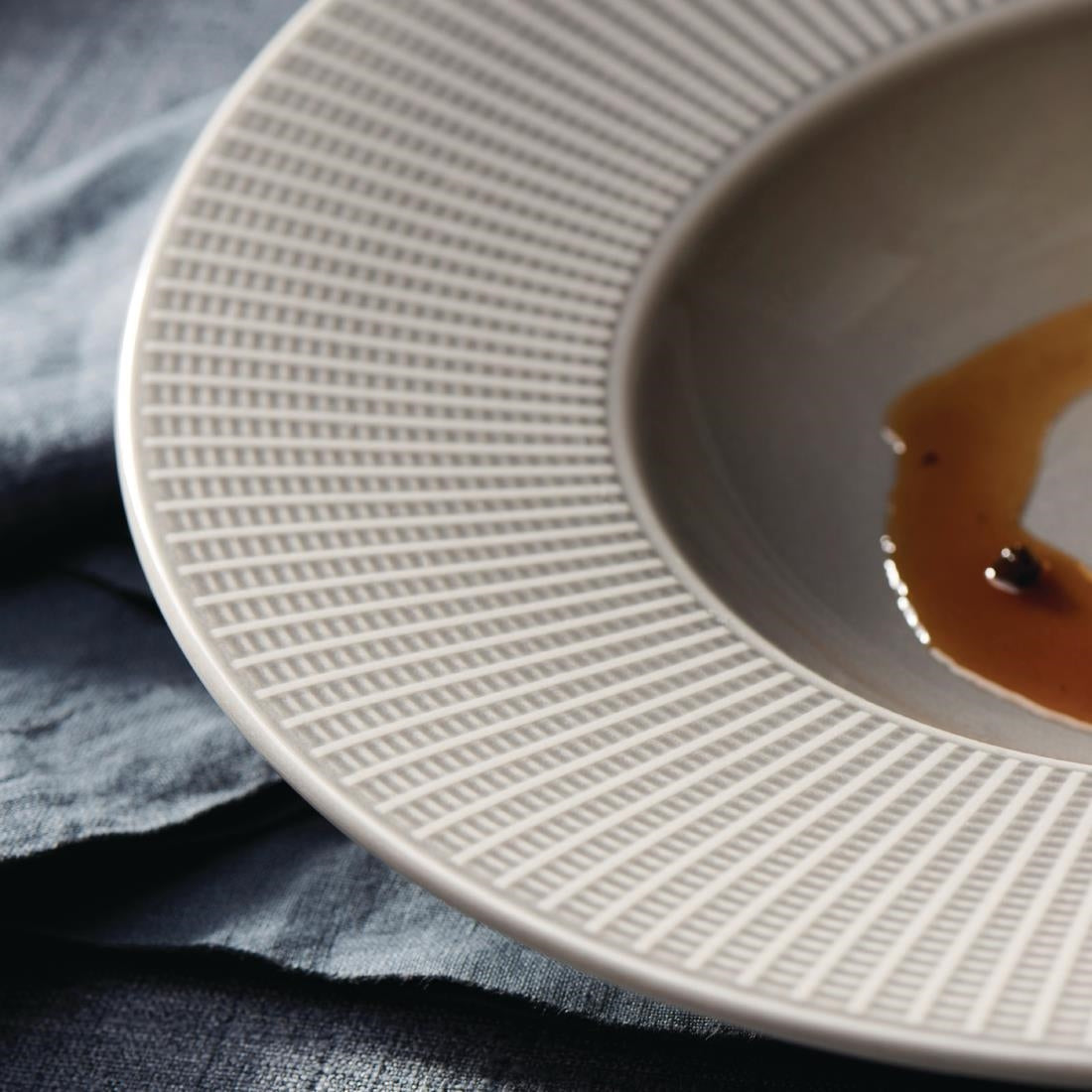 Steelite Willow Mist Gourmet Deep Rimmed Bowls Grey 285mm (6 Pack)