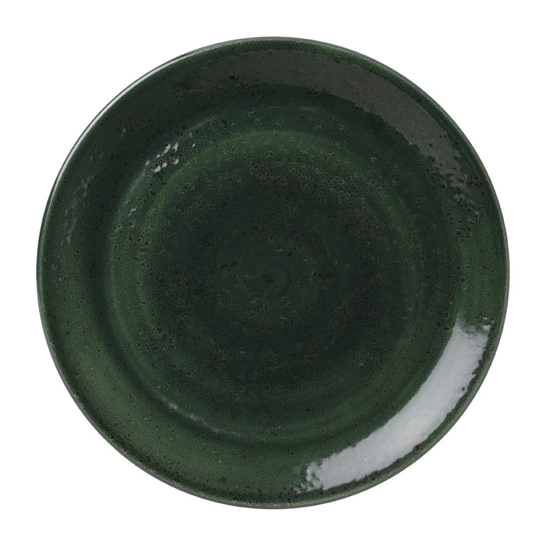 Steelite Vesuvius Coupe Plates Burnt Emerald 300mm (12 Pack)