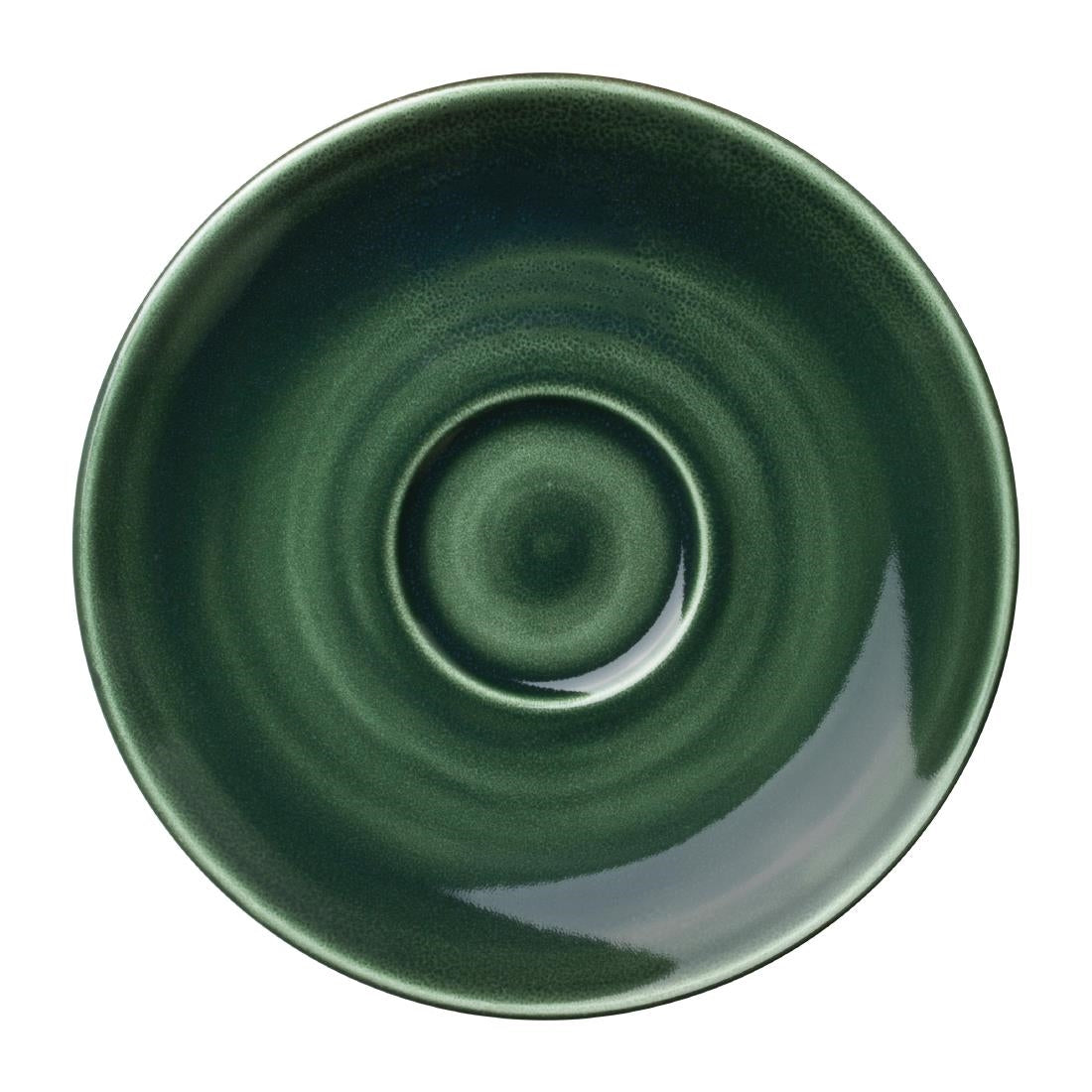 Steelite Vesuvius Burnt Emerald Saucers 152mm (12 Pack)