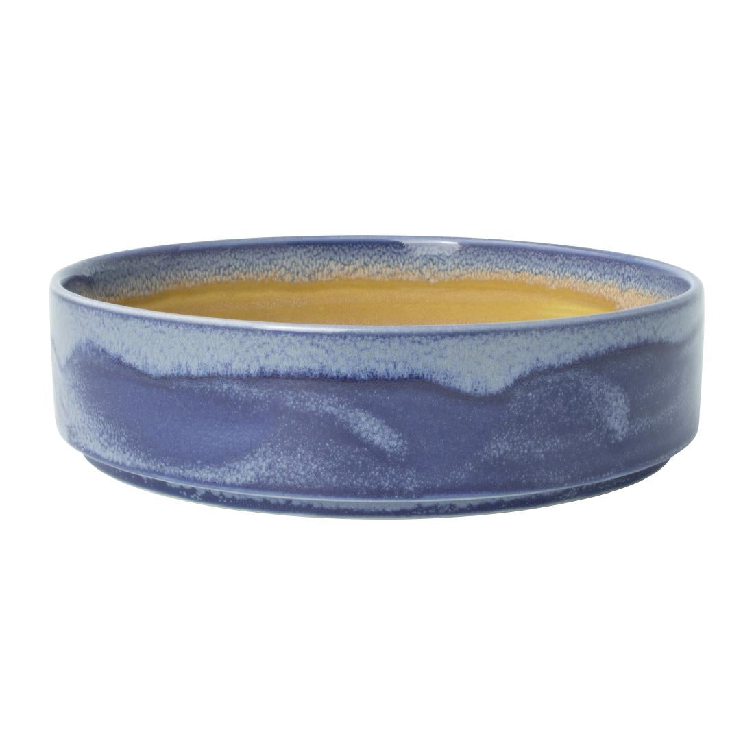 Steelite Aurora Revolution Bluestone Round Stacking Trays 202mm (12 Pack)