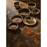 Steelite Aurora Vesuvius Amber Round Stacking Trays 165mm (12 Pack)